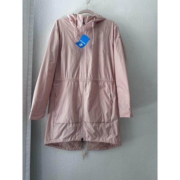 Culumbia Rose Sweet Maple Trench Jacket Water Resistance Outdoor Women's Small - Picture 2 of 12